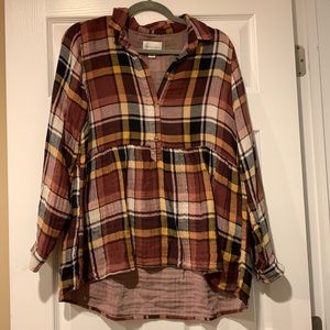 American Eagle- Super soft flannel top